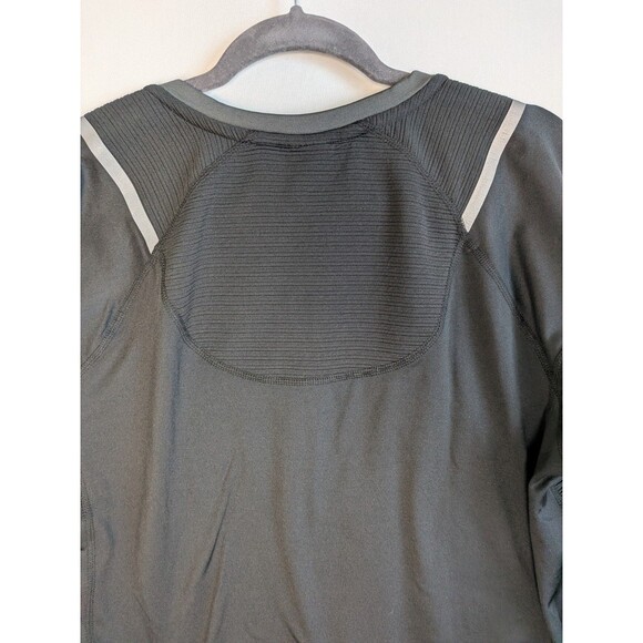 Spyder Active Web Black Mens Long Sleeve Shirt Large Workout Athletic Reflective - Picture 12 of 12